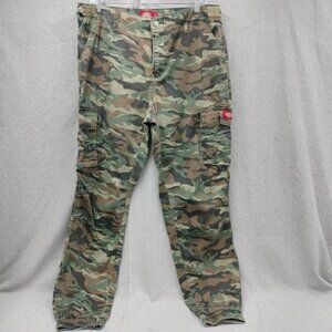 DICKIES Camouflage Cargo Joggers Pants Juniors size 13 (34x31)  Cotton Grunge
